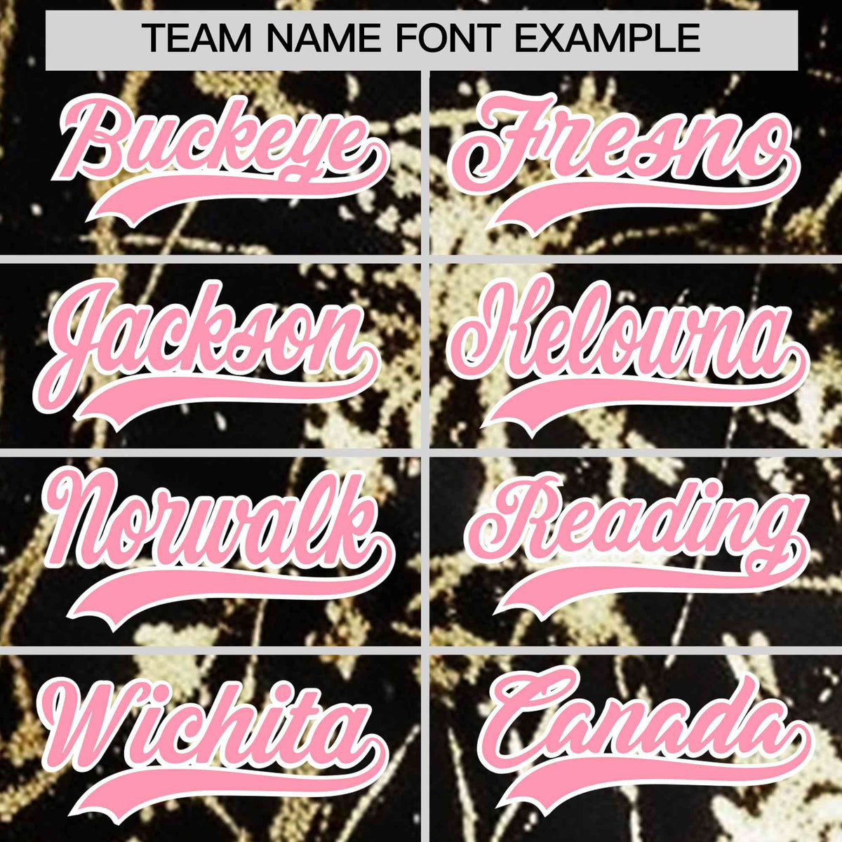 Custom Black Light Pink Metallic Gold Splatter Urban Streetwear Baseball Jersey