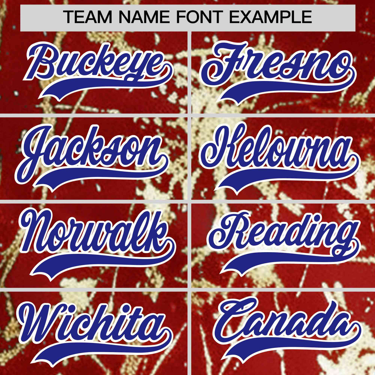 Custom Red Royal Shiny Gold Cracked Texture Baseball Jersey