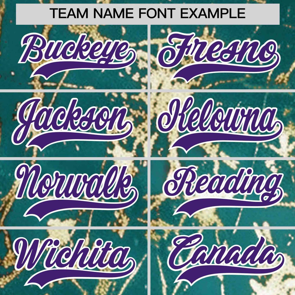 Custom Teal Purple Metallic Gold Splatter Urban Streetwear Baseball Jersey