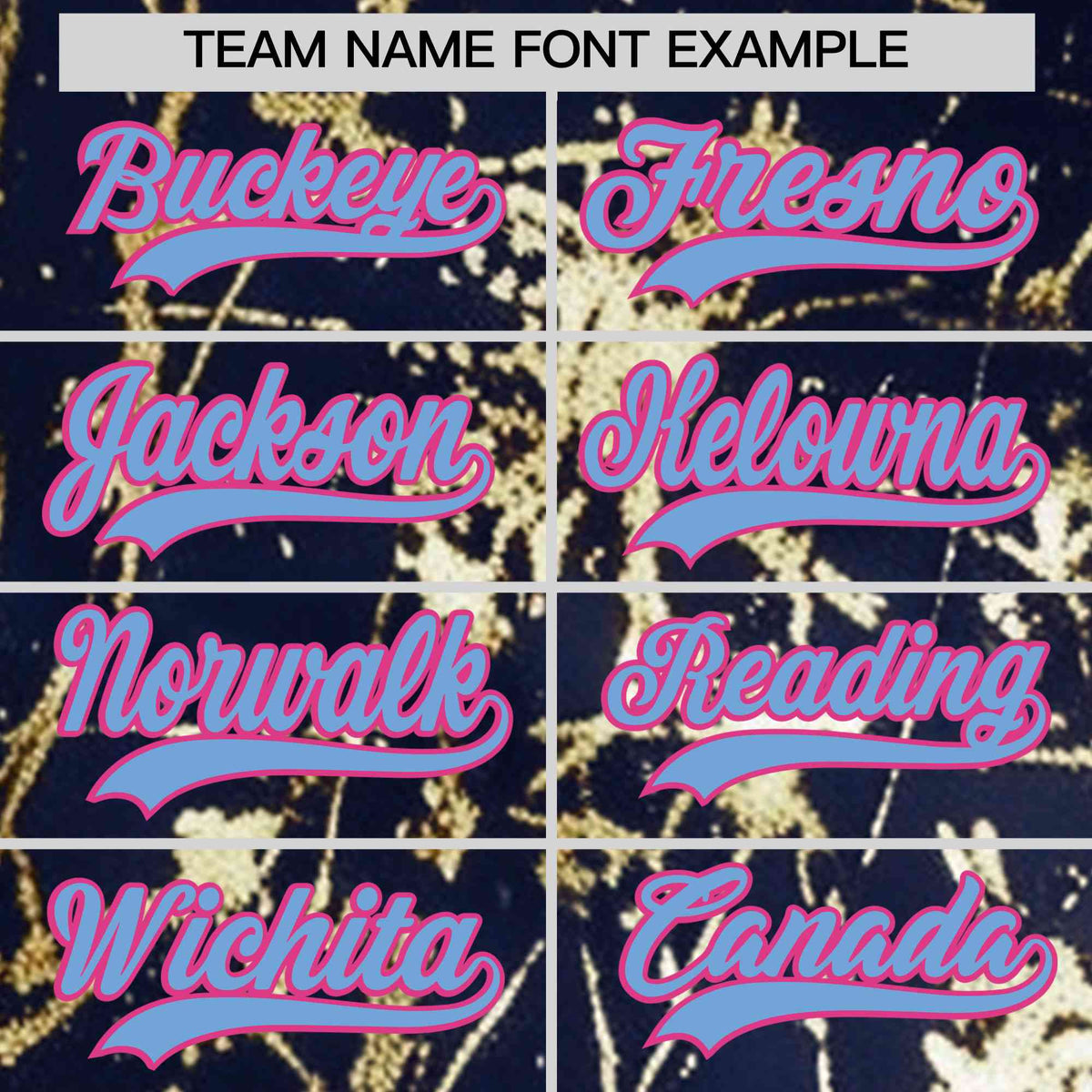 Custom Navy Powder Blue Black&amp;Gold Marble Print Clubwear Party Streetwear Baseball Jersey