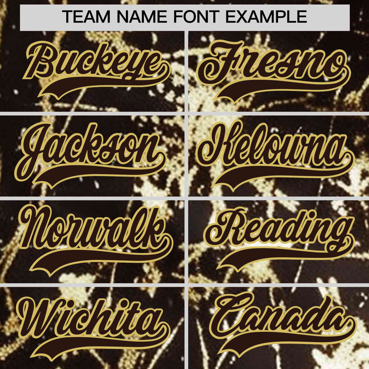 Custom Brown Old Gold Shiny Gold Cracked Texture Baseball Jersey