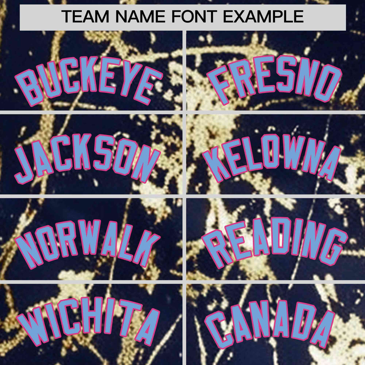 Custom Navy Powder Blue Black&amp;Gold Marble Print Clubwear Party Streetwear Baseball Jersey