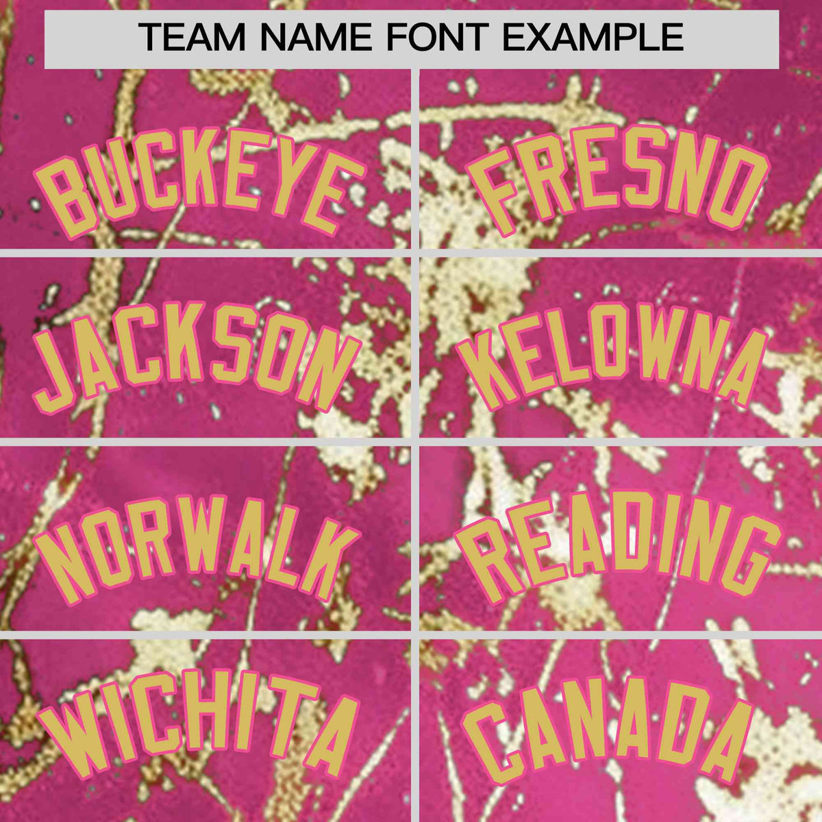 Custom Pink Old Gold Black&amp;Shiny Gold Cracked Foil Hip Hop Button Down Baseball Jersey