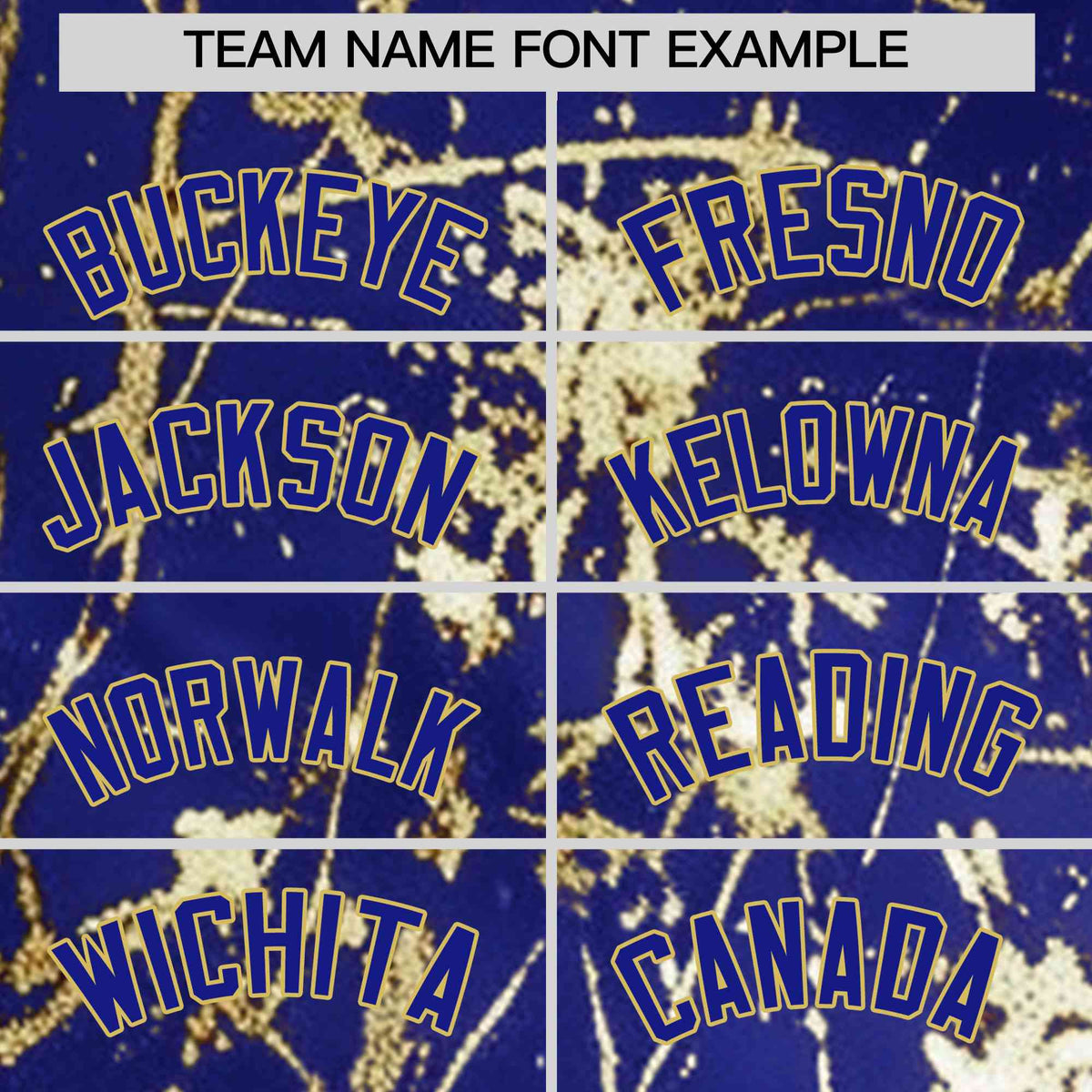 Custom Royal Old Gold Shiny Gold Cracked Texture Baseball Jersey