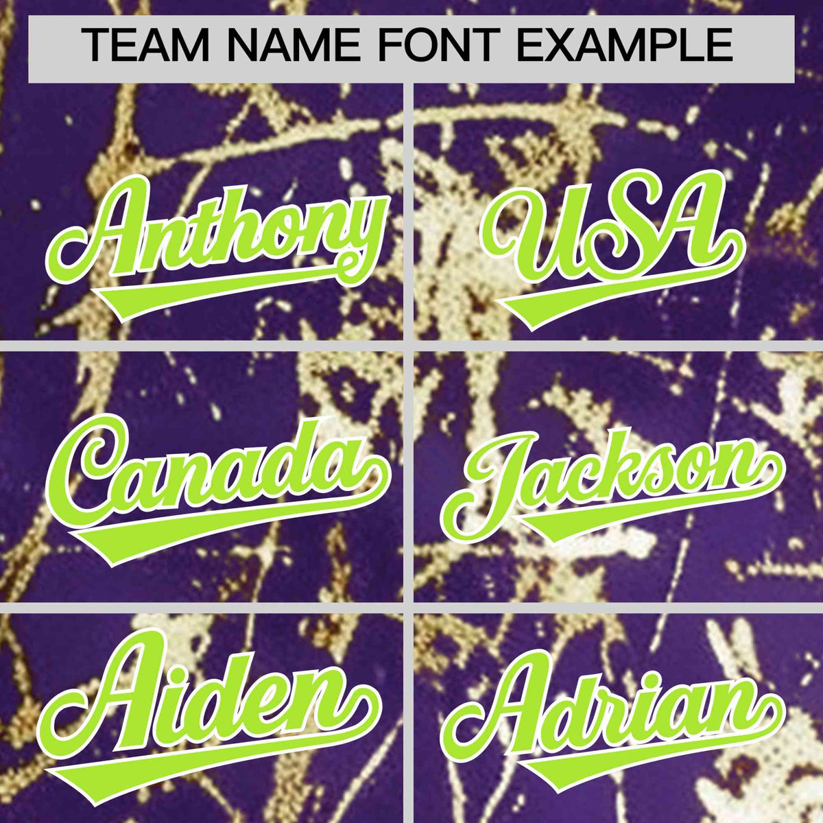 Custom Purple Neon Green Metallic Gold Splatter Urban Streetwear Baseball Jersey| KXKSHOP