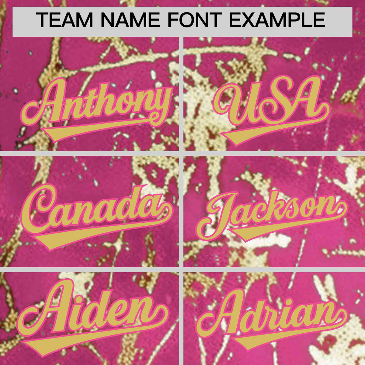 Custom Pink Old Gold Black&amp;Shiny Gold Cracked Foil Hip Hop Button Down Baseball Jersey| KXKSHOP