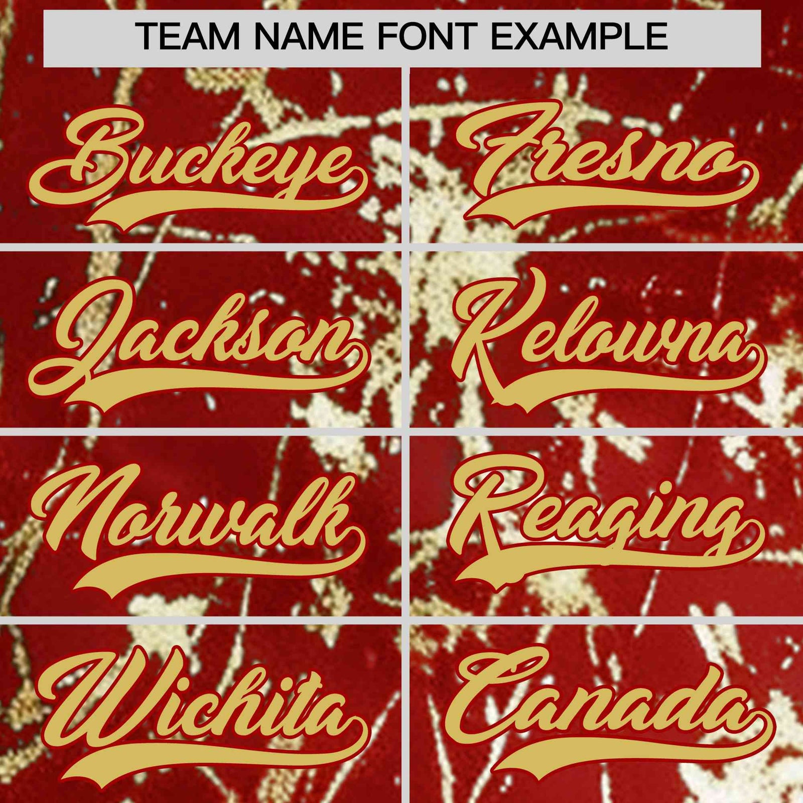 Custom Red Old Gold Black&Gold Marble Print Clubwear Party Streetwear Baseball Jersey