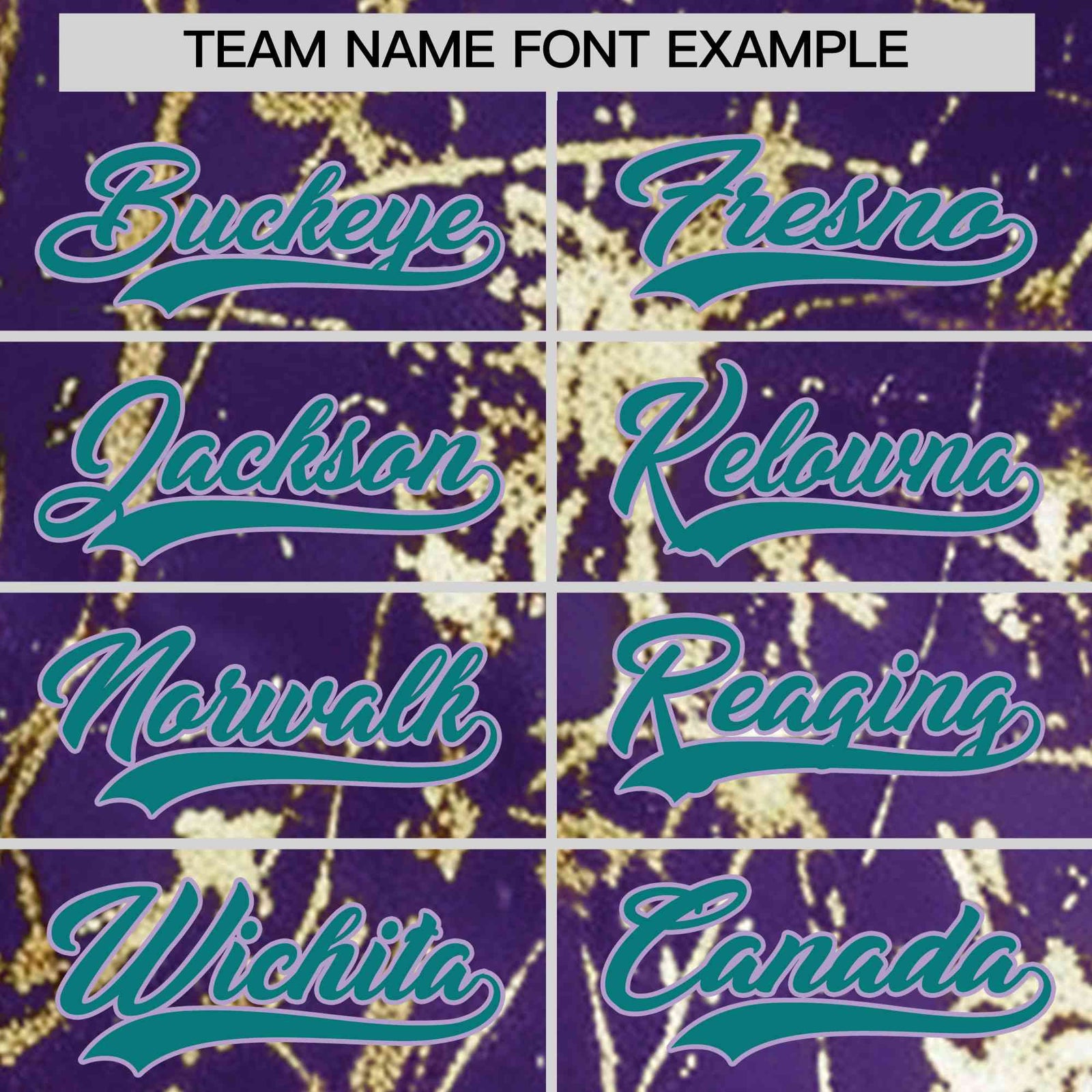 Custom Purple Teal Black&Gold Marble Print Clubwear Party Streetwear Baseball Jersey