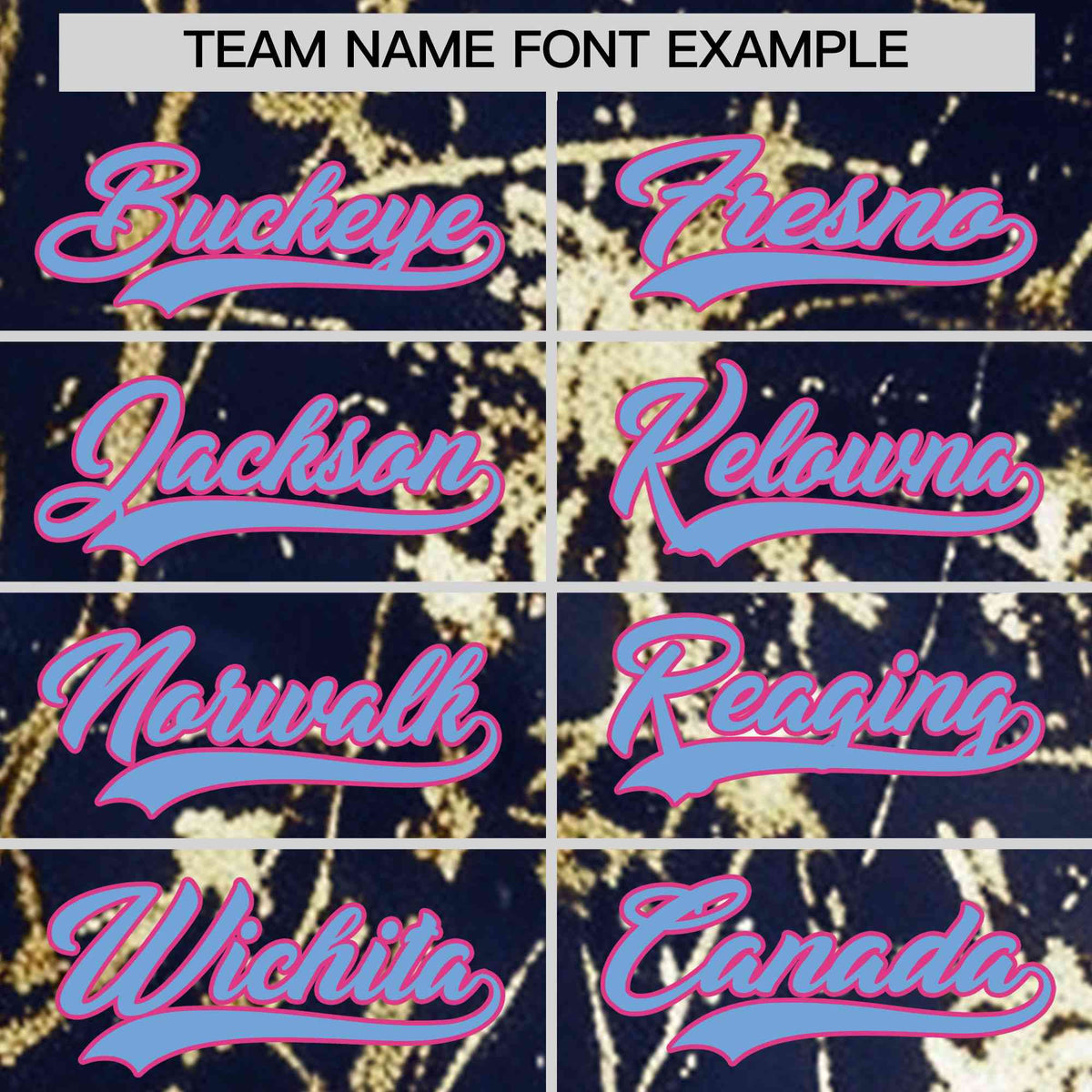 Custom Navy Powder Blue Black&amp;Gold Marble Print Clubwear Party Streetwear Baseball Jersey