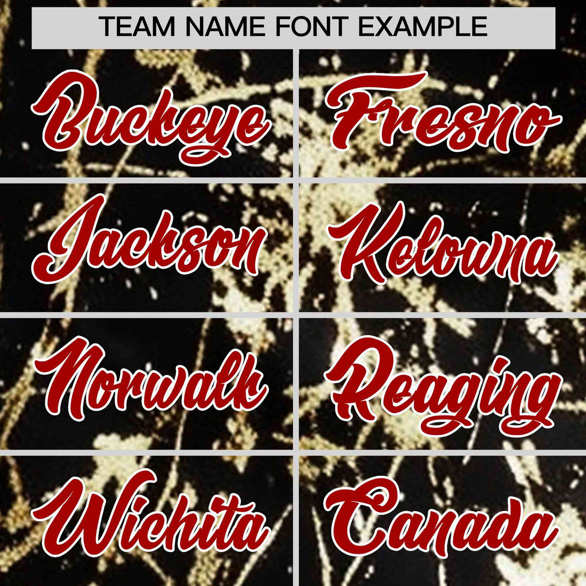 Custom Black Red Metallic Gold Splatter Breathable&amp;Wrinkle-Resistant Baseball Jersey