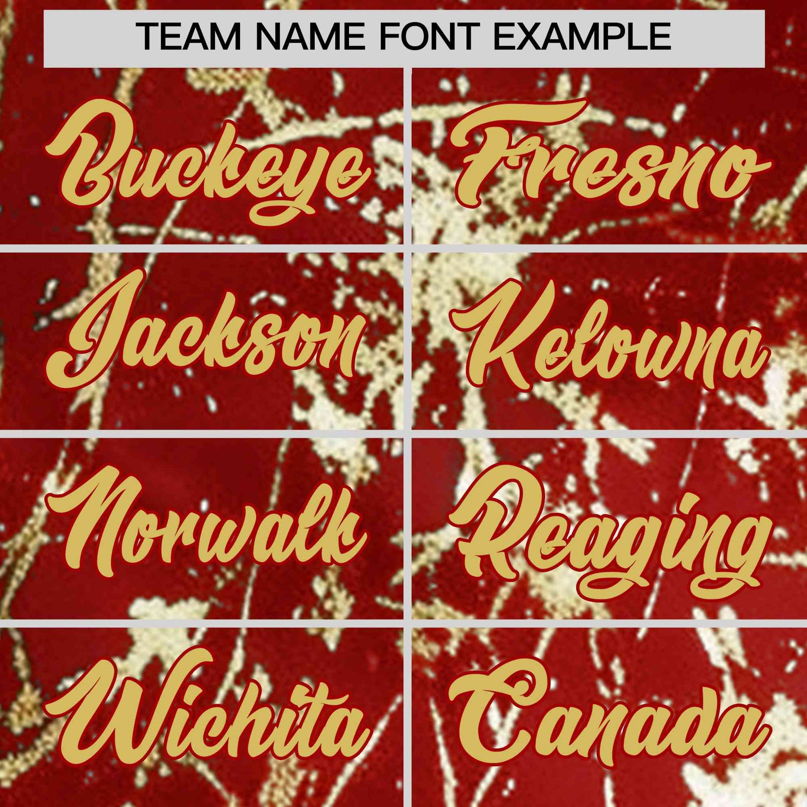 Custom Red Old Gold Black&Gold Marble Print Clubwear Party Streetwear Baseball Jersey