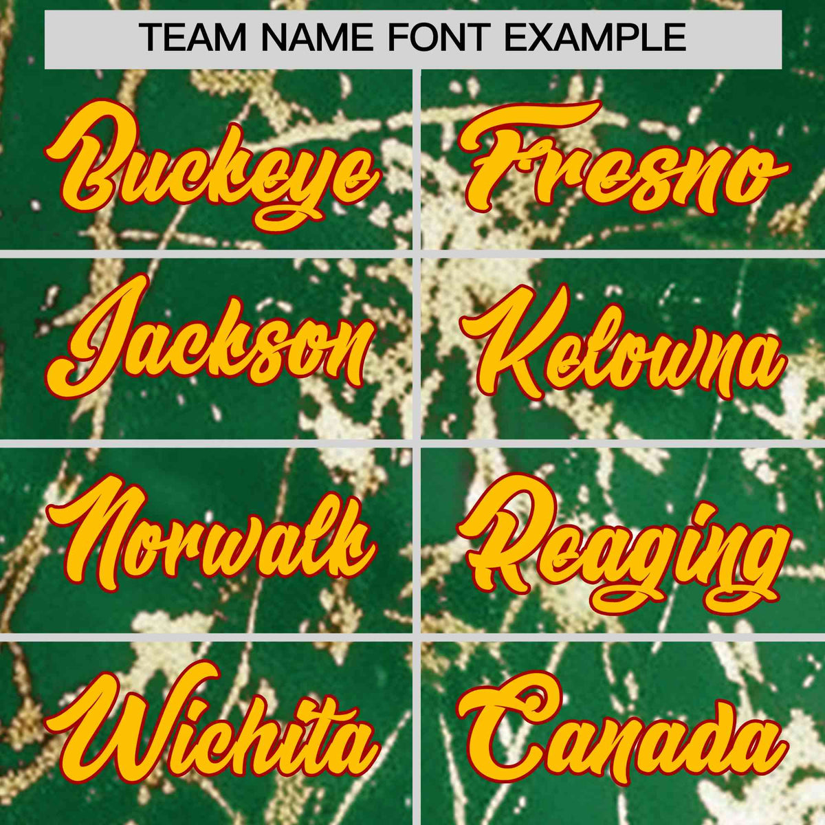 Custom Kelly Green Yellow Black&amp;Gold Marble Print Clubwear Party Streetwear Baseball Jersey