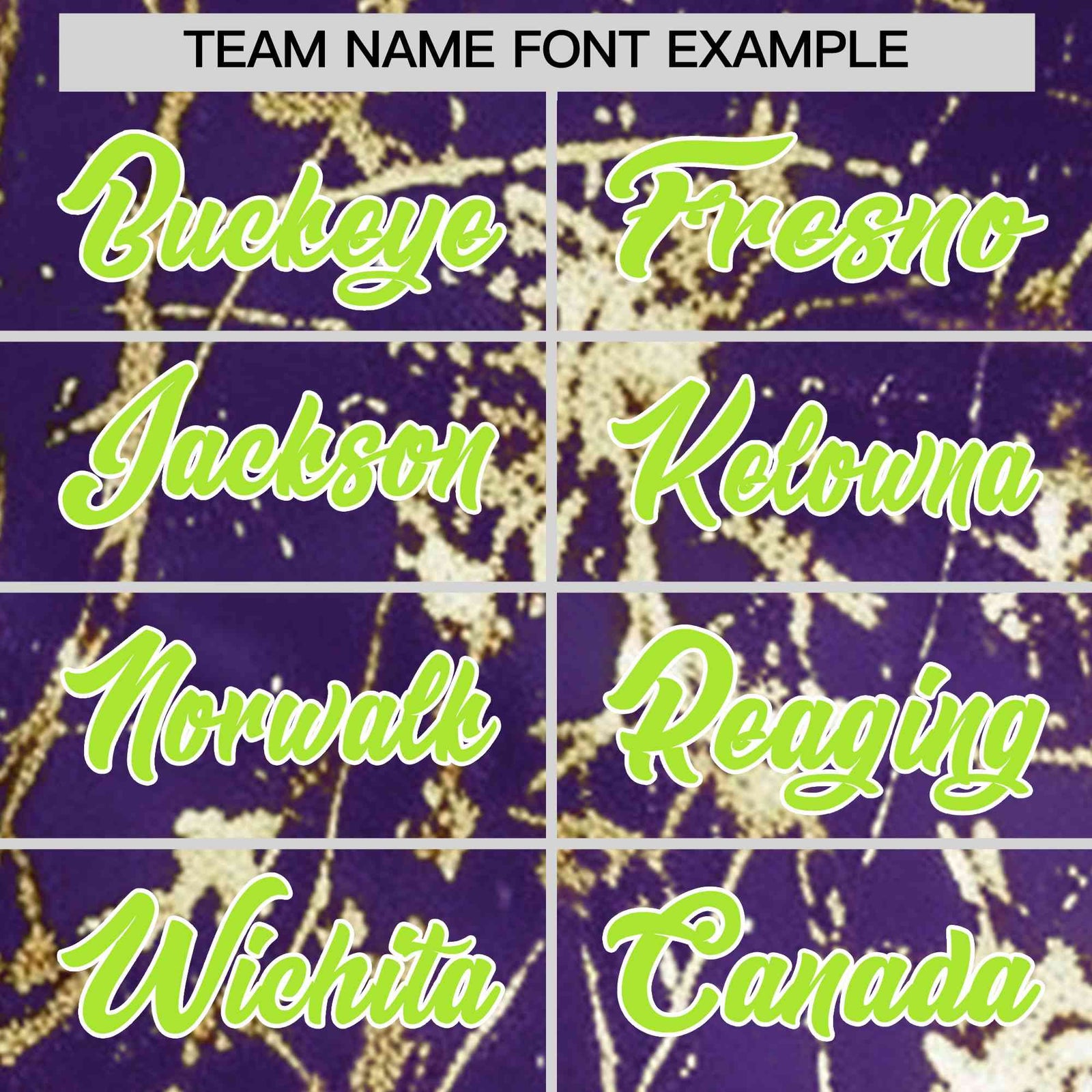 Custom Purple Neon Green Metallic Gold Splatter Urban Streetwear Baseball Jersey