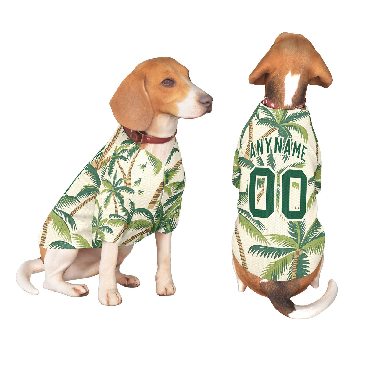 Custom Royal Blue White Hawaiian Style Graffiti Pattern Dog Jersey| KXKSHOP
