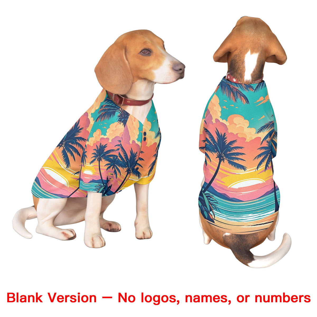 Custom Navy White Hawaiian Style Graffiti Pattern Dog Jersey| KXKSHOP