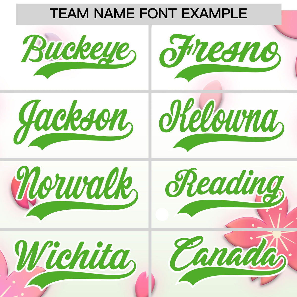 Custom Hooded Baseball Jersey | Pink Light Green Cherry Blossom Personalized Name &amp; Number Sport Jersey