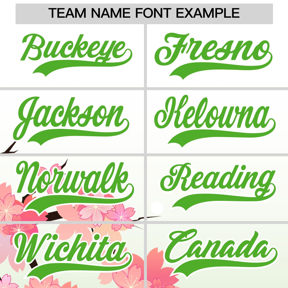 Custom Hooded Baseball Jersey | Pink Light Green Cherry Blossom Moisture-Wicking Jersey for Men &amp; Women