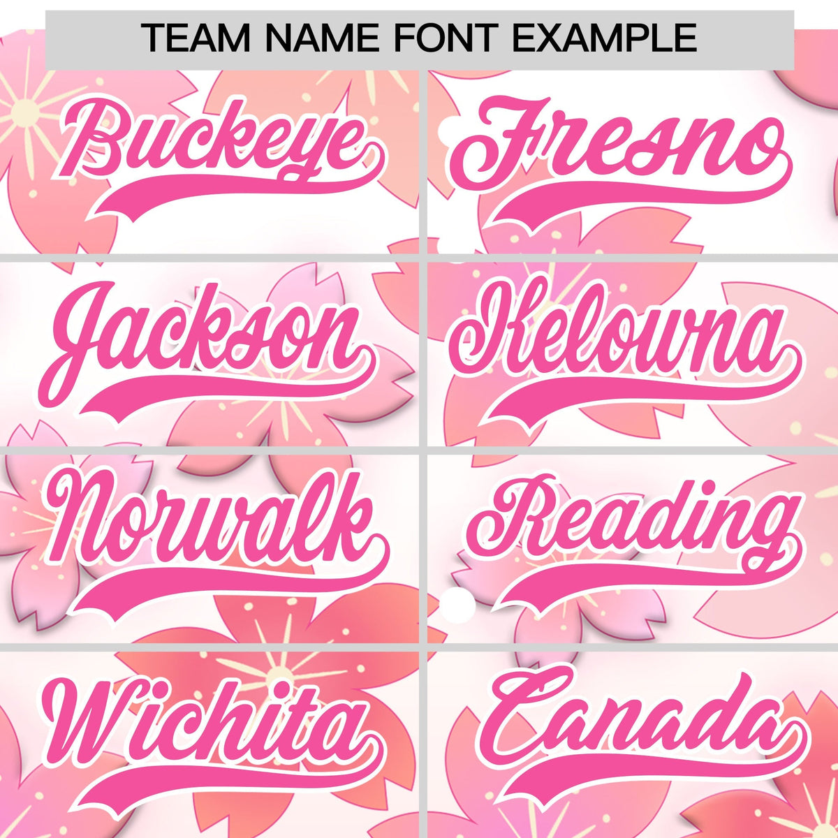Custom Hooded Baseball Jersey | Pink Pink Cherry Blossom Personalized Name &amp; Number Sport Jersey