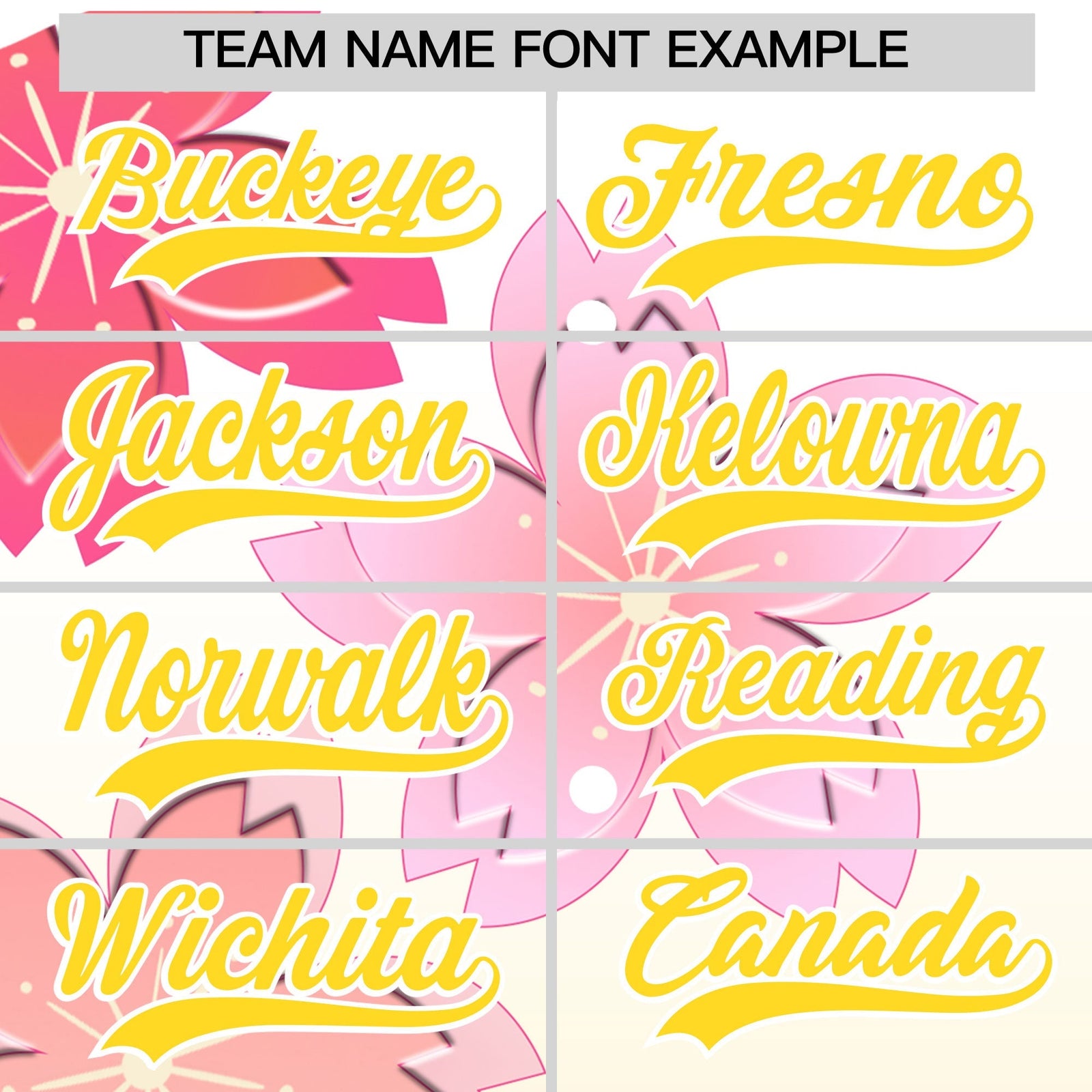 Custom Hooded Baseball Jersey | Pink Gold Cherry Blossom Personalized Name & Number Sport Jersey