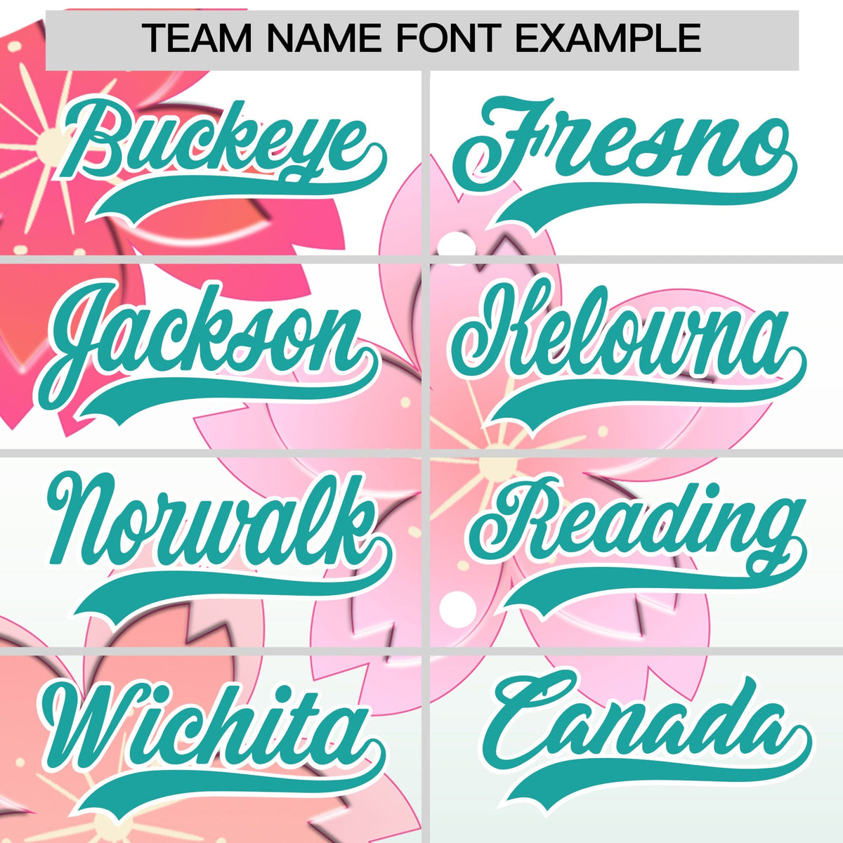 Custom Hooded Baseball Jersey | Pink Teal Cherry Blossom Moisture-Wicking Jersey for Men &amp; Women
