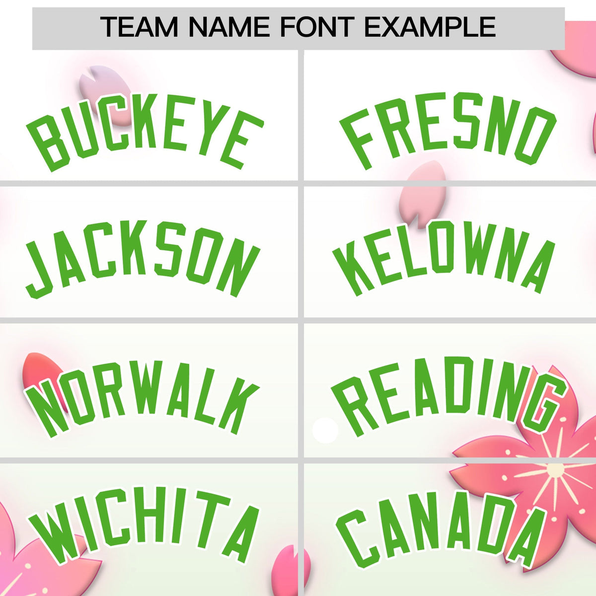 Custom Hooded Baseball Jersey | Pink Light Green Cherry Blossom Personalized Name &amp; Number Sport Jersey