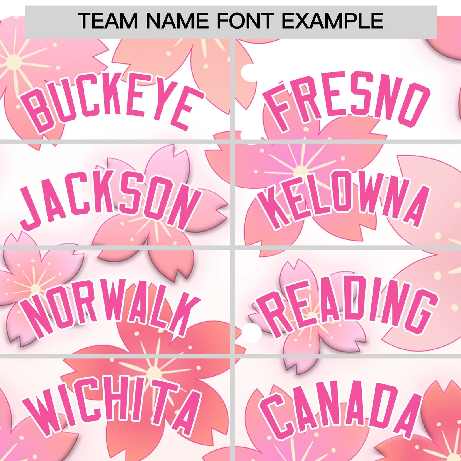 Custom Hooded Baseball Jersey | Pink Pink Cherry Blossom Personalized Name & Number Sport Jersey