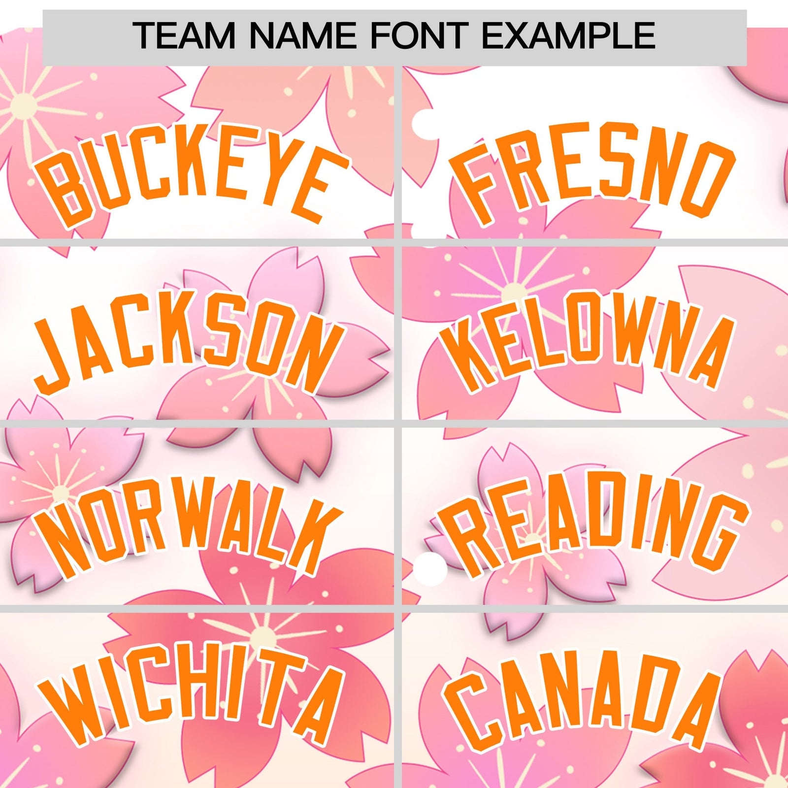 Custom Hooded Baseball Jersey | Pink Orange Cherry Blossom Moisture-Wicking Jersey for Men & Women