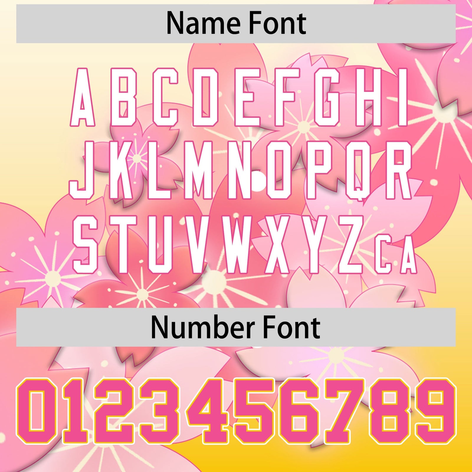 Custom Hooded Baseball Jersey | Gold White Cherry Blossom Personalized Name & Number Sport Jersey