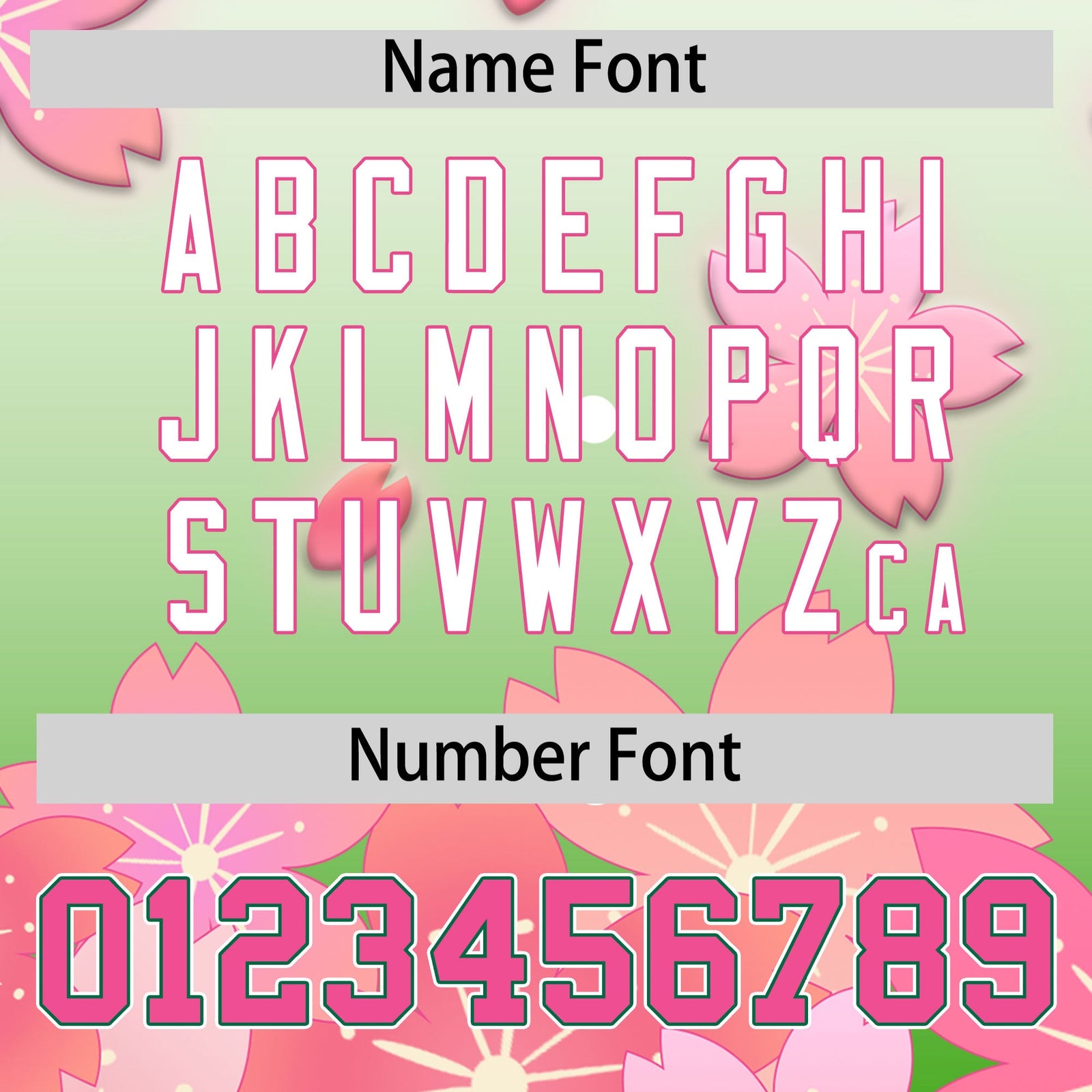 Custom Hooded Baseball Jersey | Pink Light Green Cherry Blossom Personalized Name & Number Sport Jersey