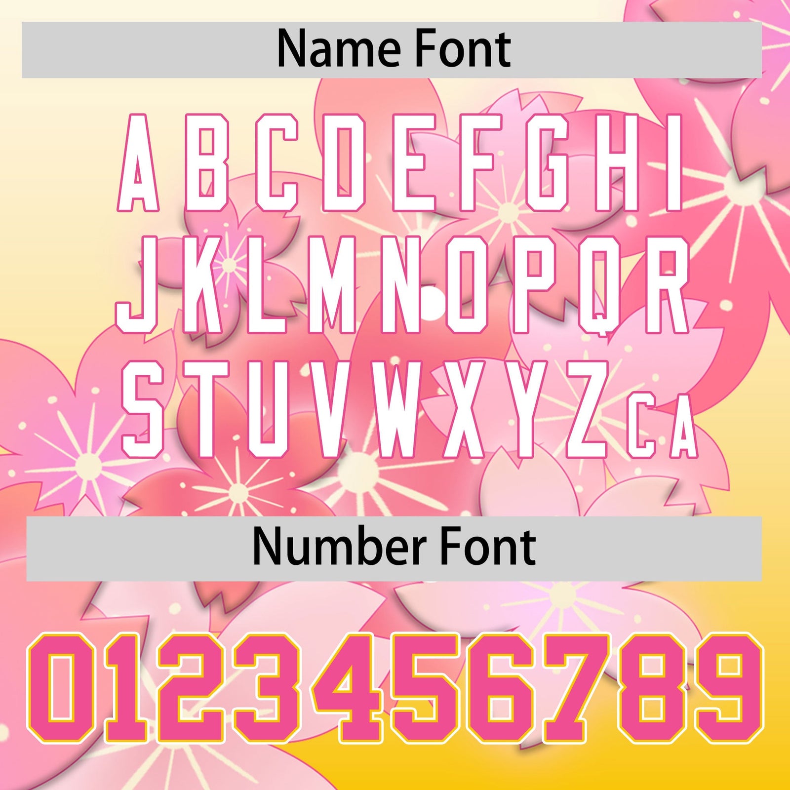 Custom Hooded Baseball Jersey | Gold White Cherry Blossom Personalized Name & Number Sport Jersey