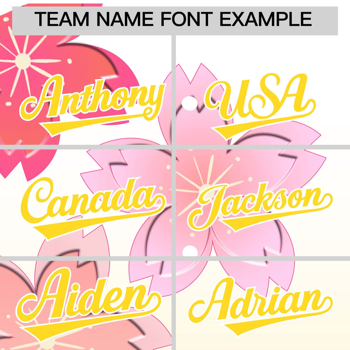 Custom Hooded Baseball Jersey | Pink Gold Cherry Blossom Personalized Name &amp; Number Sport Jersey
