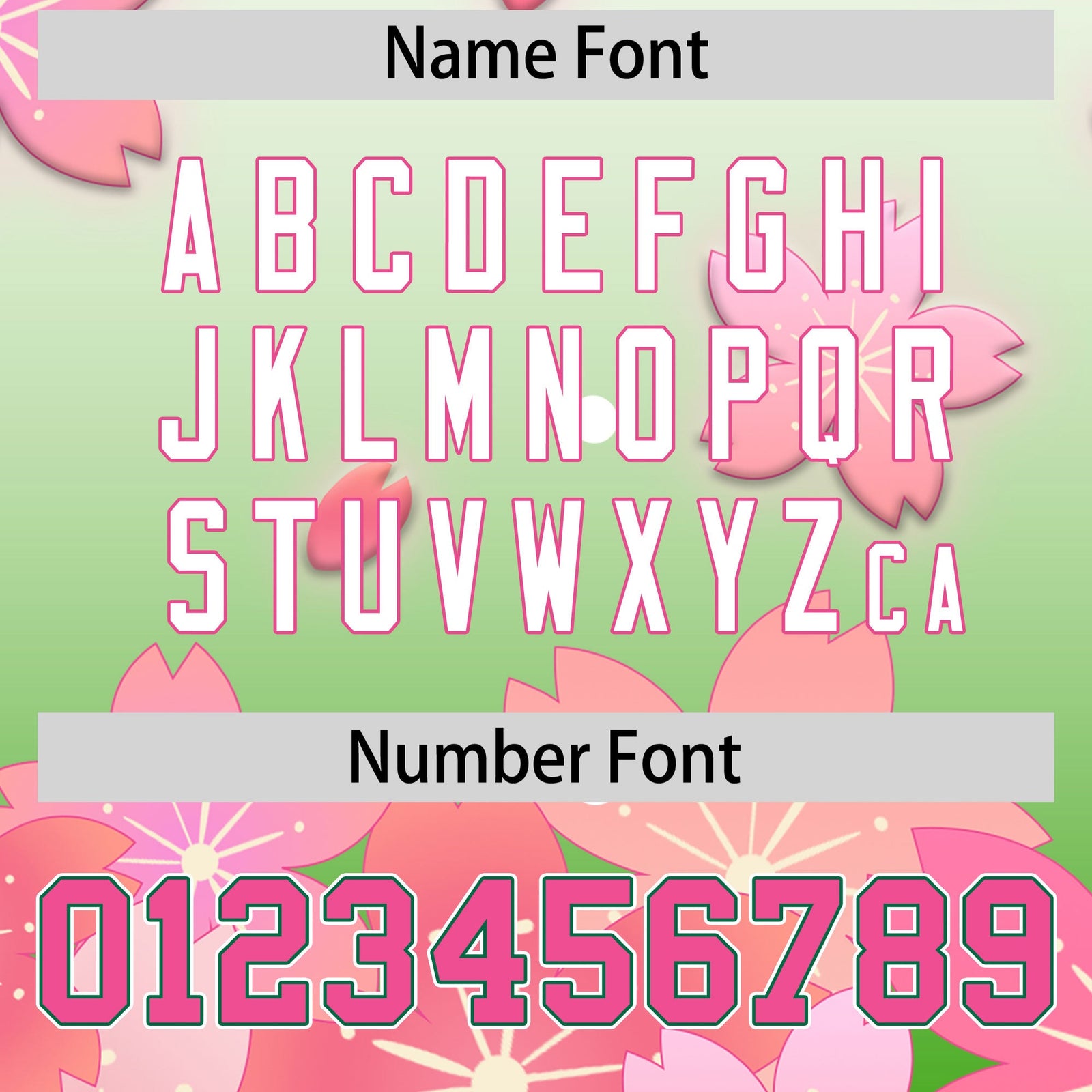 Custom Hooded Baseball Jersey | Pink Light Green Cherry Blossom Personalized Name & Number Sport Jersey