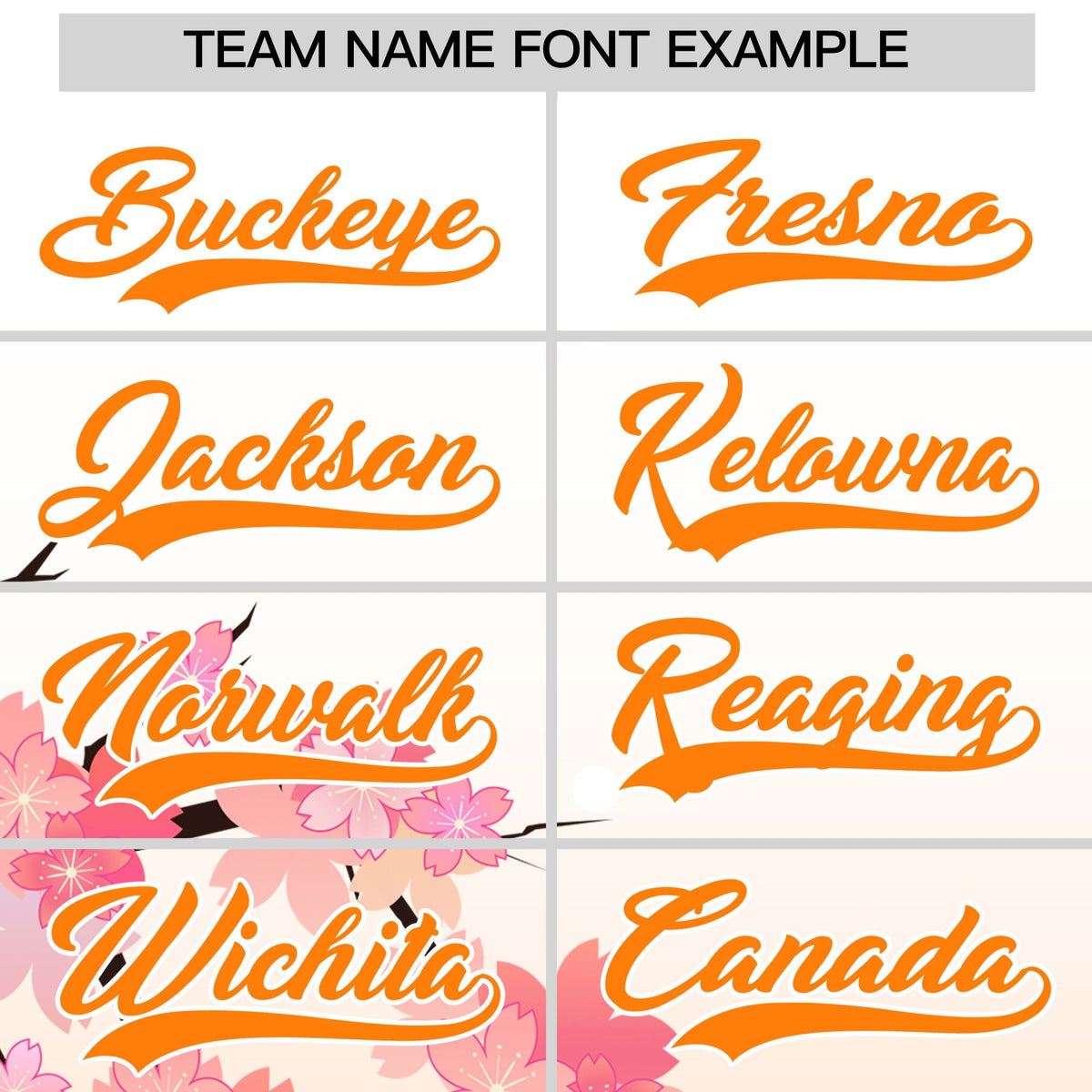 Custom Hooded Baseball Jersey | Pink Orange Cherry Blossom Personalized Name &amp; Number Sport Jersey
