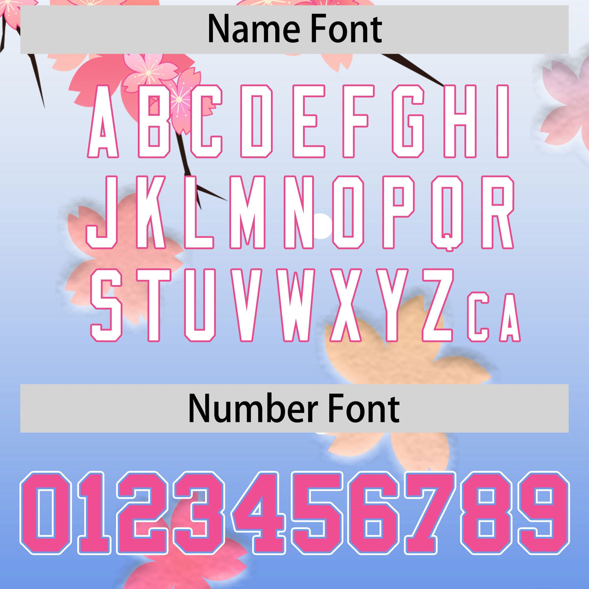 Custom Hooded Baseball Jersey | Pink Light Blue Cherry Blossom Breathable Athleisure Streetwear