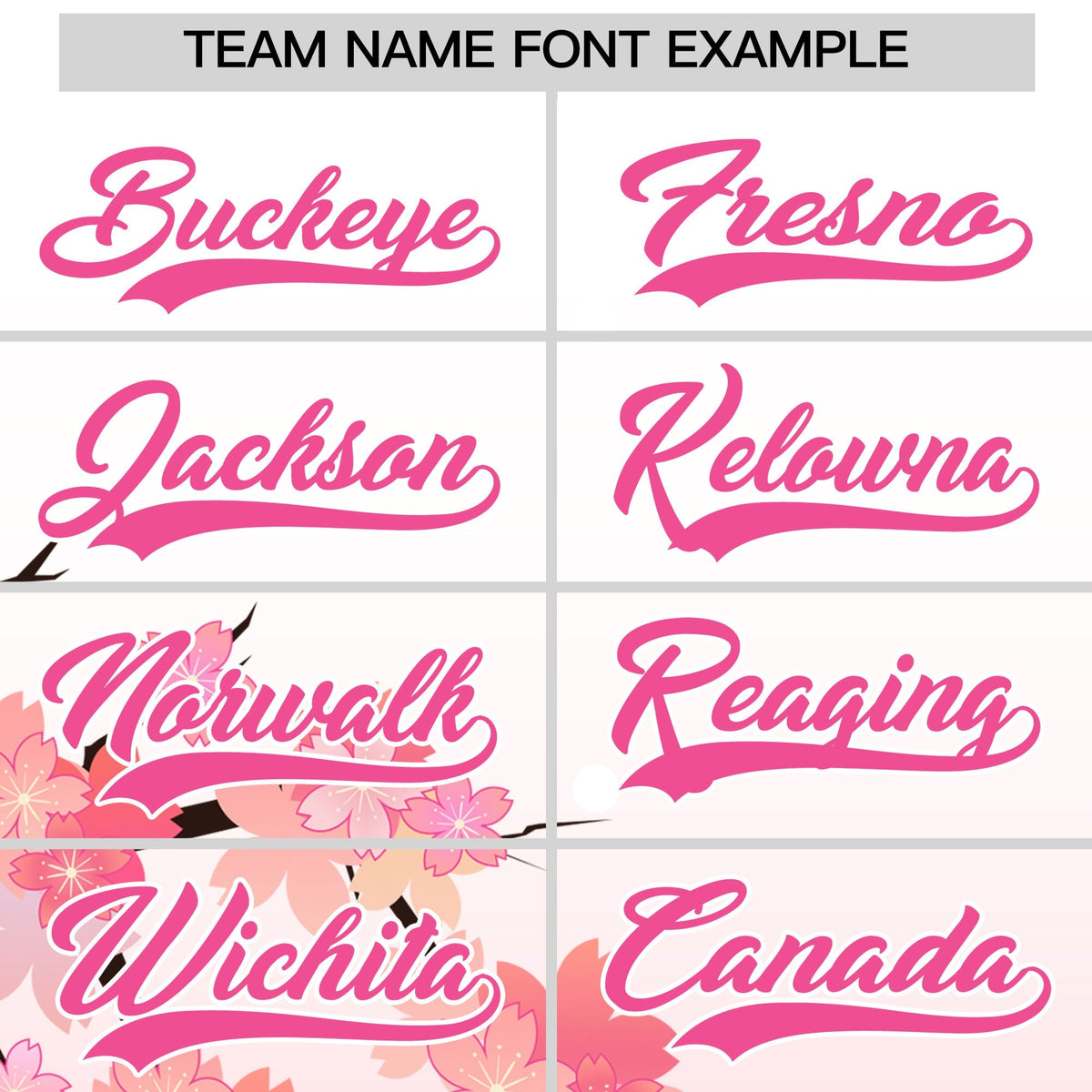 Custom Hooded Baseball Jersey | Pink White Cherry Blossom Personalized Name &amp; Number Sport Jersey