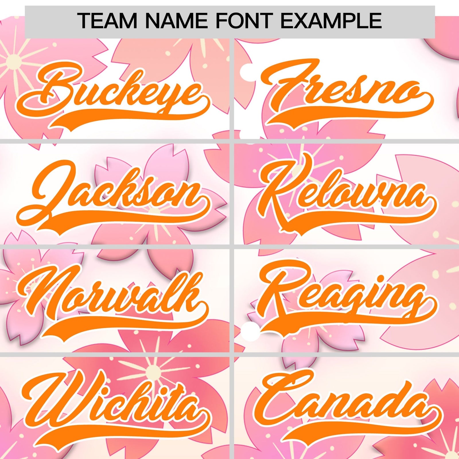 Custom Hooded Baseball Jersey | Pink Orange Cherry Blossom Moisture-Wicking Jersey for Men & Women