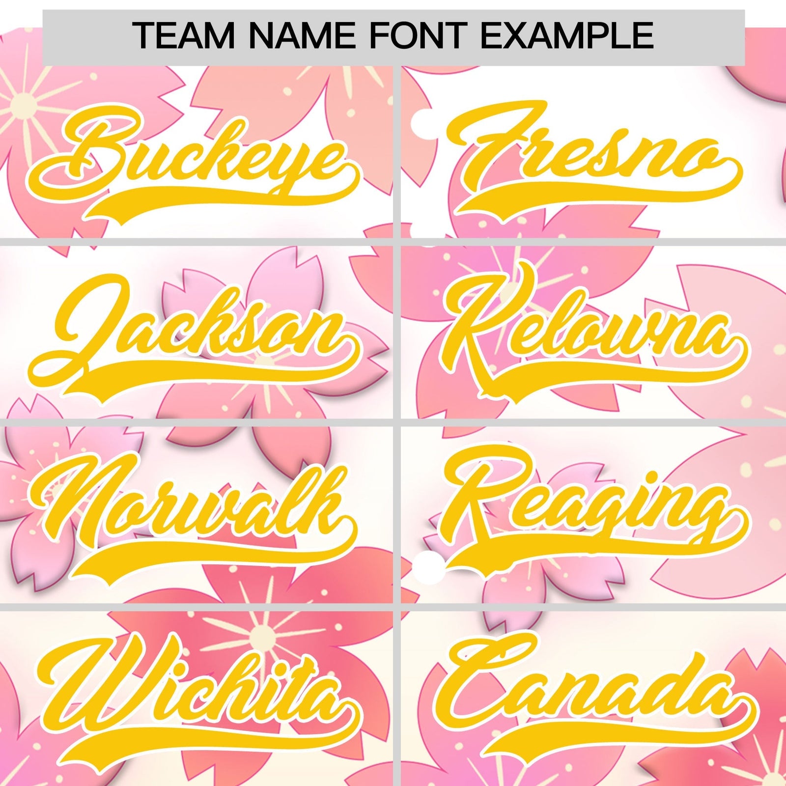 Custom Hooded Baseball Jersey | Pink Gold Cherry Blossom Personalized Name & Number Sport Jersey