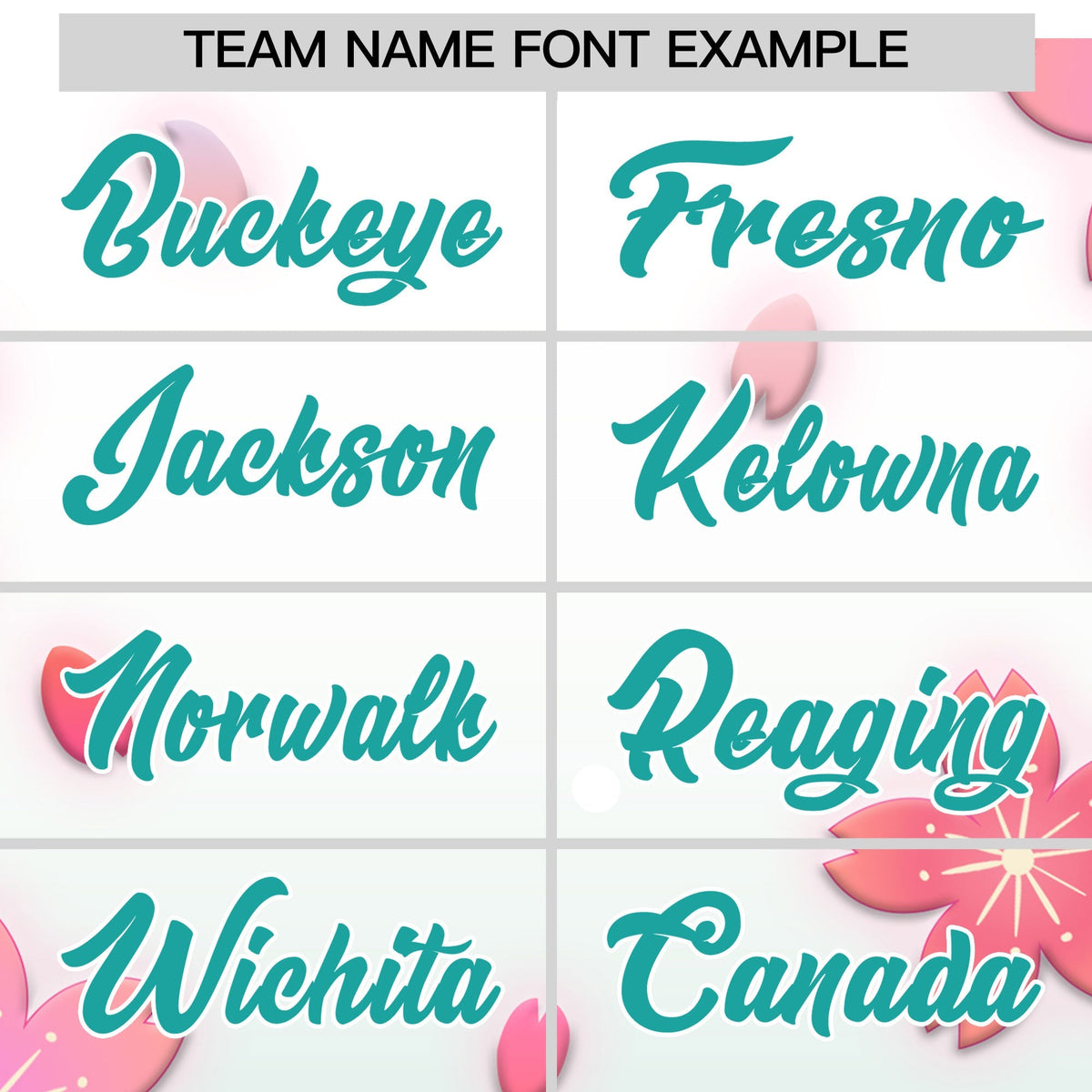 Custom Hooded Baseball Jersey | Pink Aqua Cherry Blossom Personalized Name &amp; Number Sport Jersey