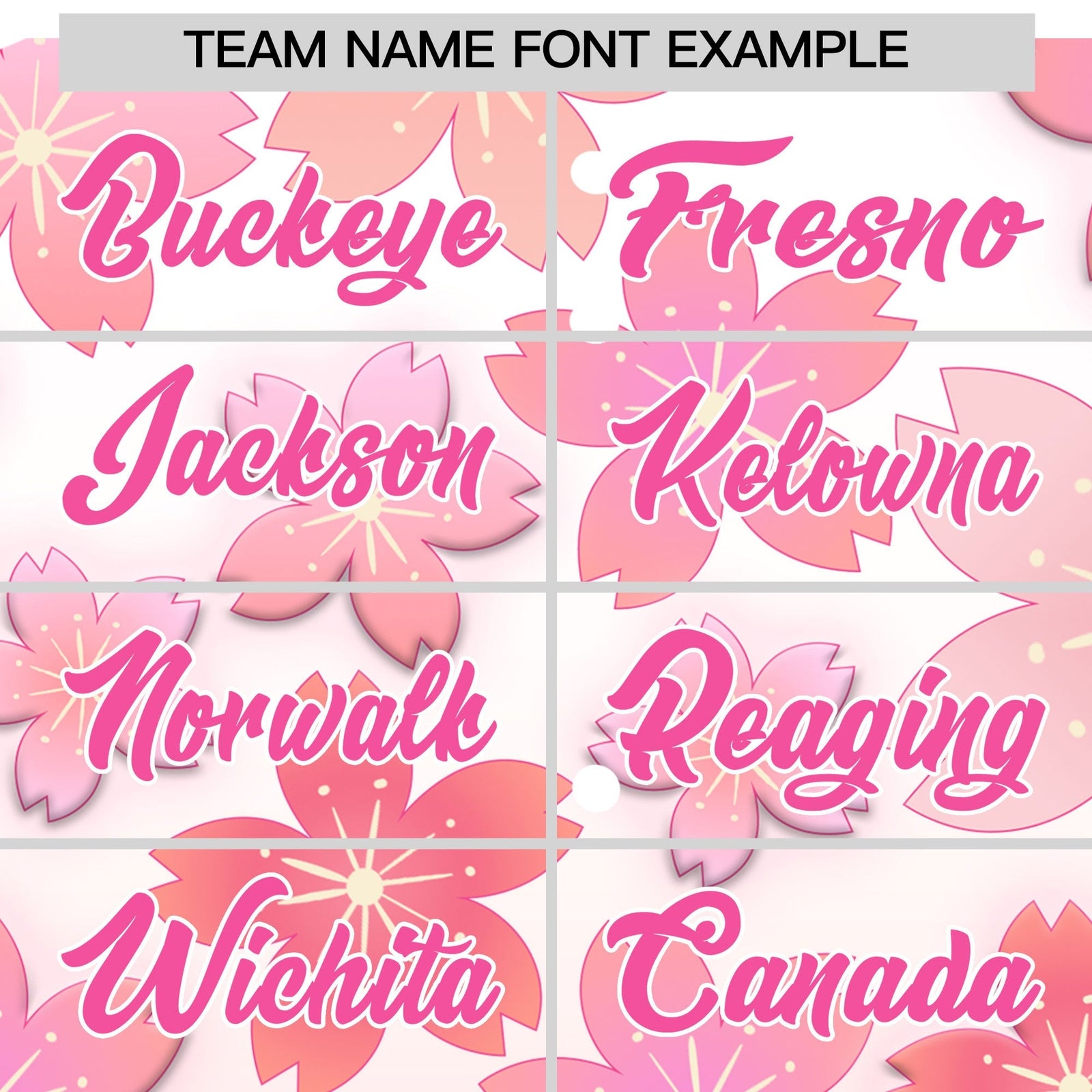 Custom Hooded Baseball Jersey | Pink Pink Cherry Blossom Personalized Name & Number Sport Jersey