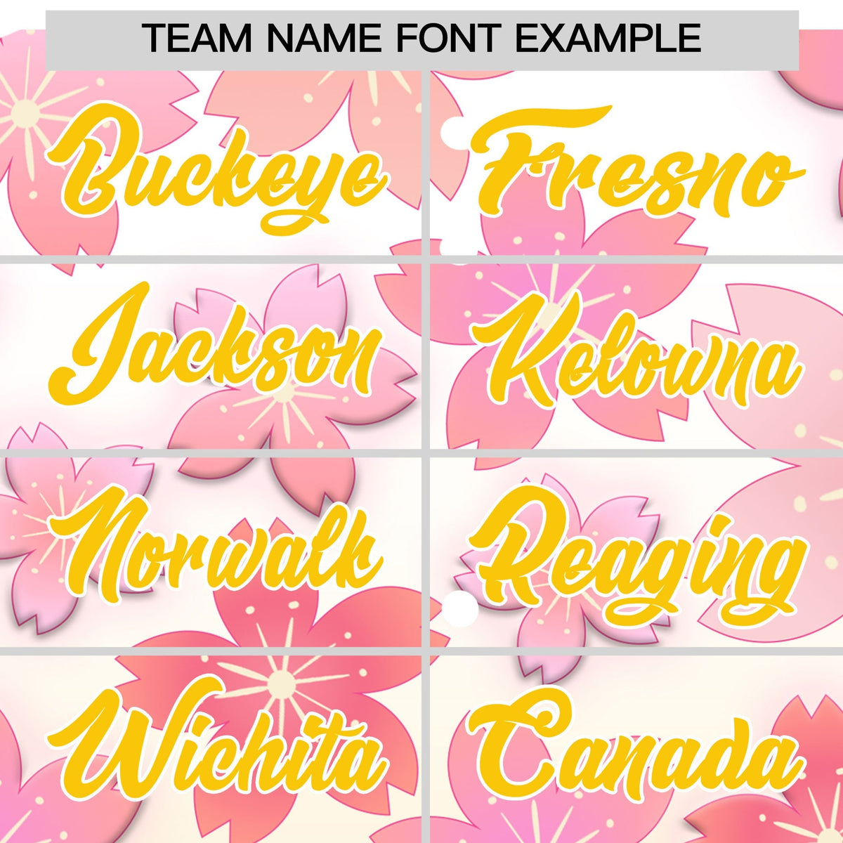 Custom Hooded Baseball Jersey | Pink Gold Cherry Blossom Personalized Name &amp; Number Sport Jersey