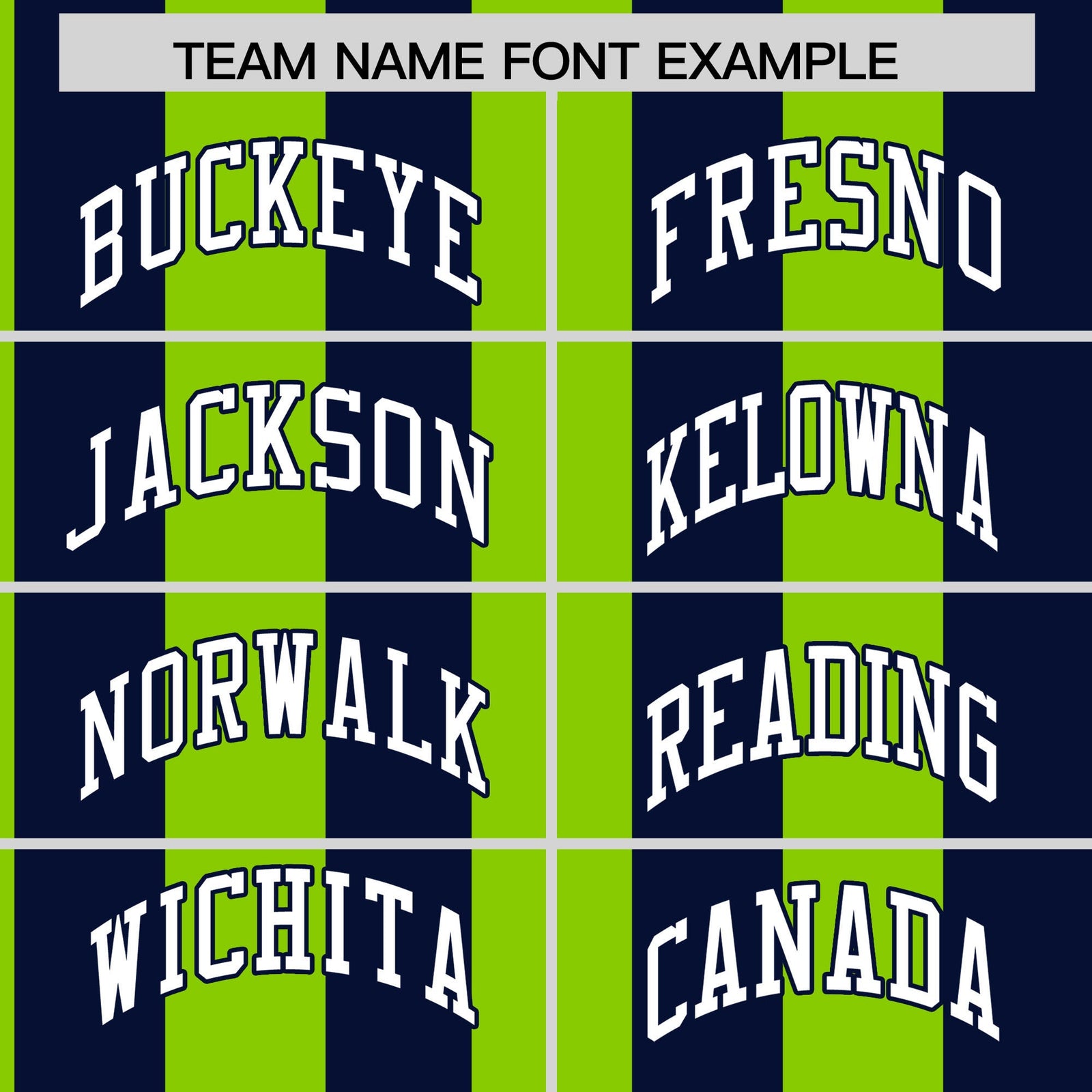Custom Navy Neon Green Stripe Fashion Authentic Two-Button Baseball Jersey
