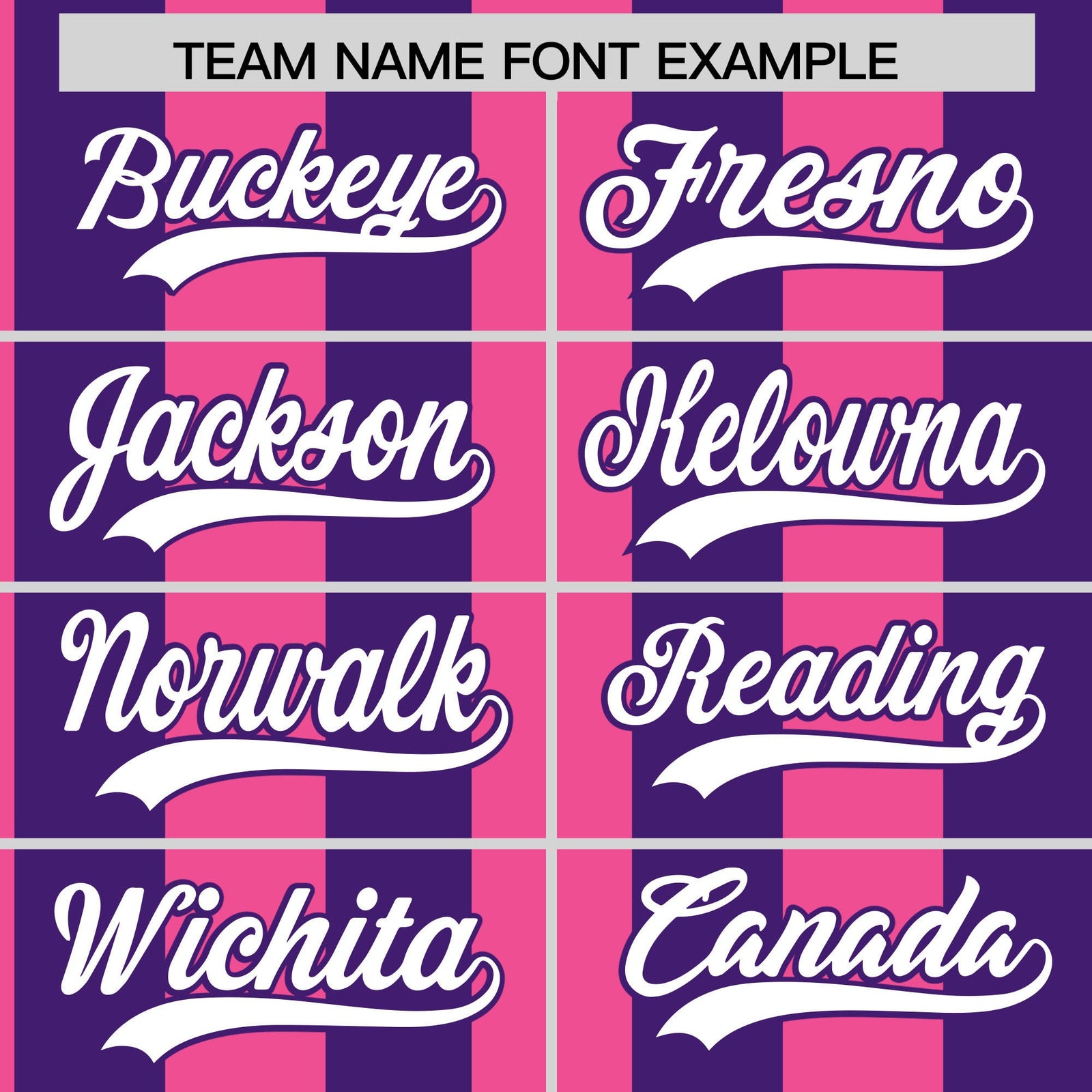 Custom Purple Pink Stripe Fashion Authentic Two-Button Baseball Jersey