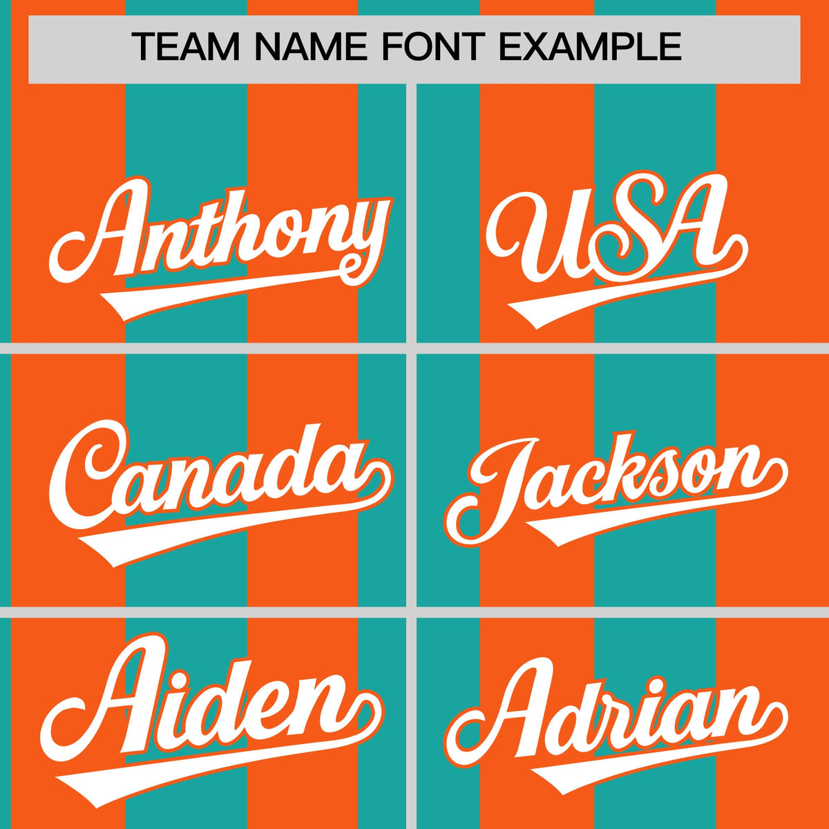 Custom Orange Aqua Stripe Fashion Authentic Two-Button Baseball Jersey