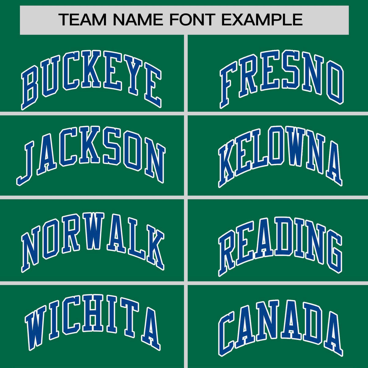 Custom Kelly Green Royal-White Stripe Fashion Raglan Sleeves Authentic Two-Button Softball Jersey