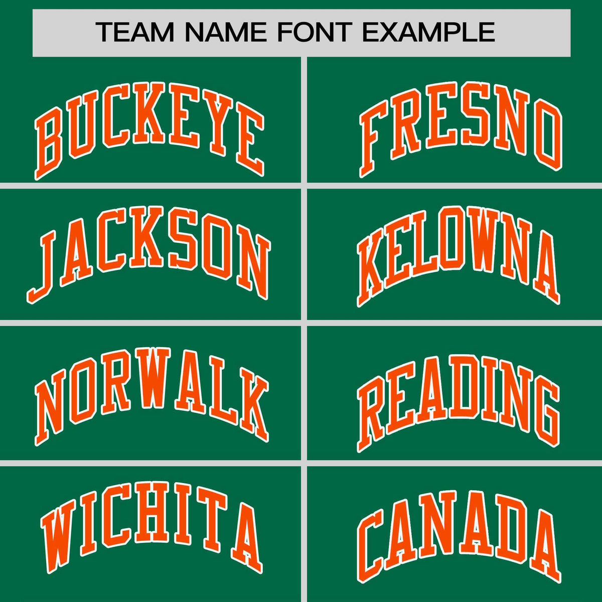 Custom Kelly Green Orange-White Stripe Fashion Raglan Sleeves Authentic Two-Button Softball Jersey