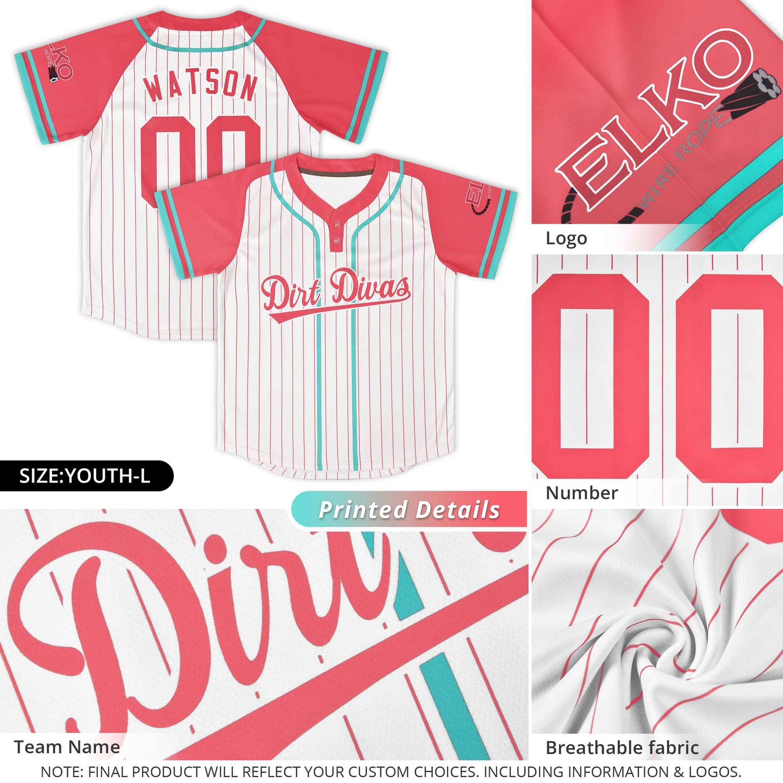 Custom Gold Orange-White Stripe Fashion Raglan Sleeves Authentic Two-Button Softball Jersey