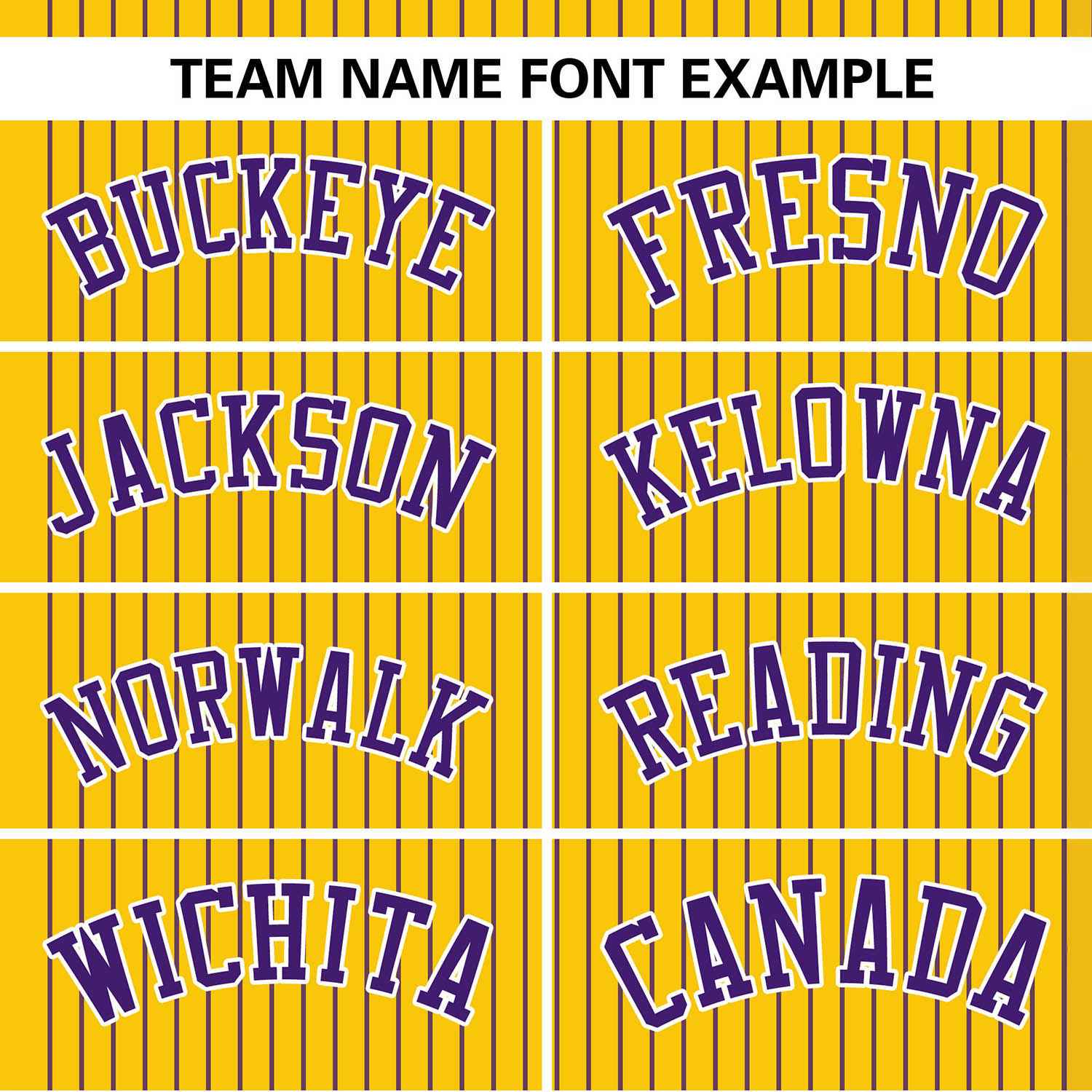 Custom Gold Purple Stripe Fashion Authentic Two-Button Baseball Jersey