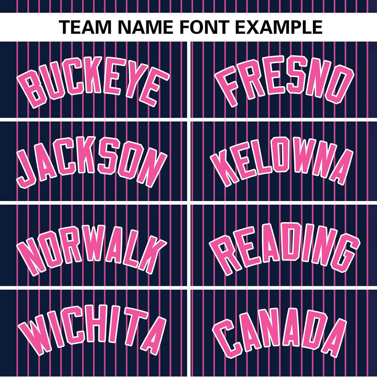 Custom Navy Pink Stripe Fashion Authentic Two-Button Baseball Jersey