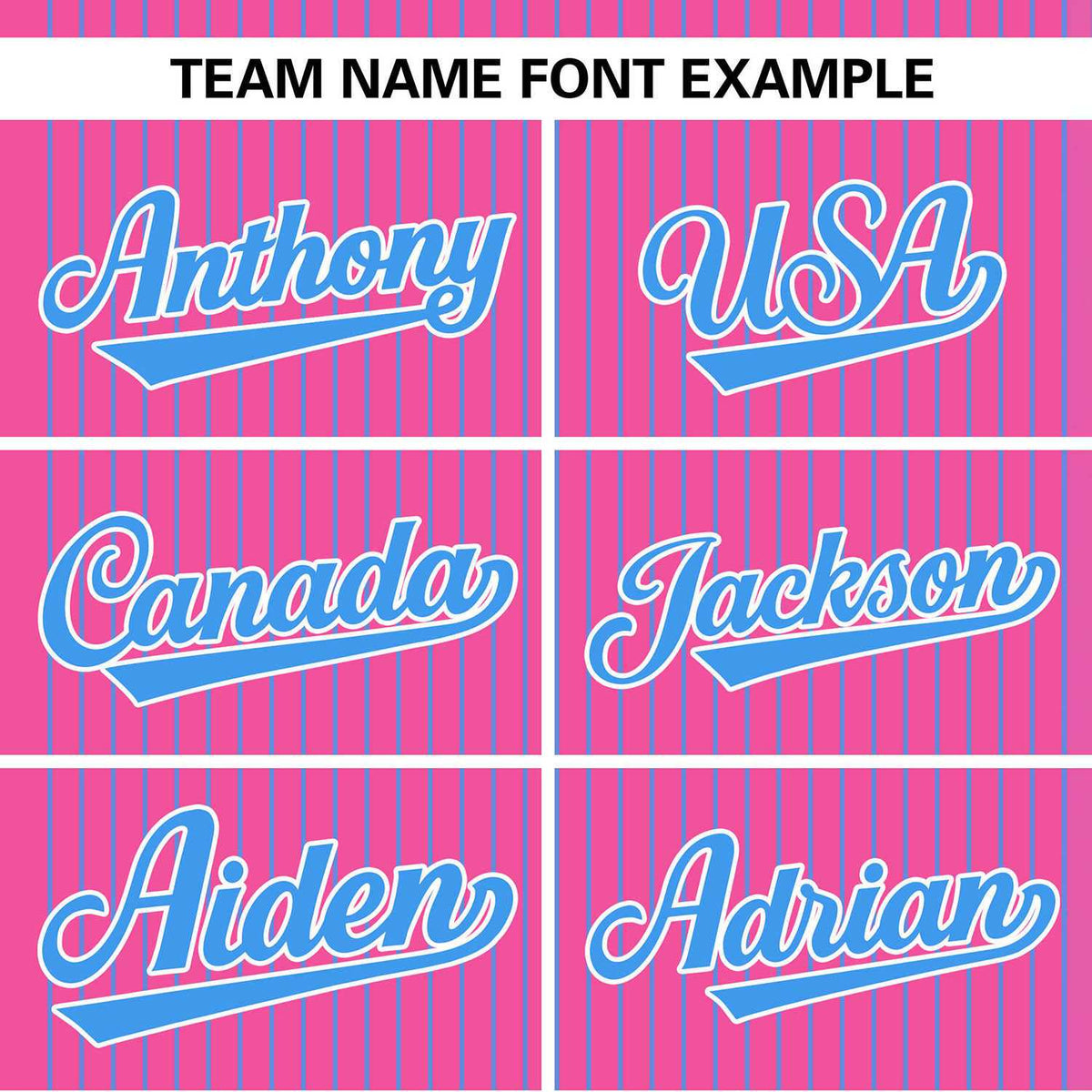 Custom Pink Powder Blue Stripe Fashion Authentic Two-Button Baseball Jersey