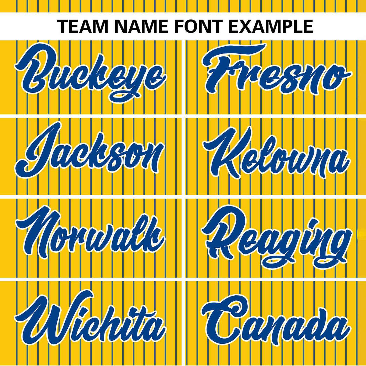Custom Gold Royal Stripe Fashion Authentic Two-Button Baseball Jersey